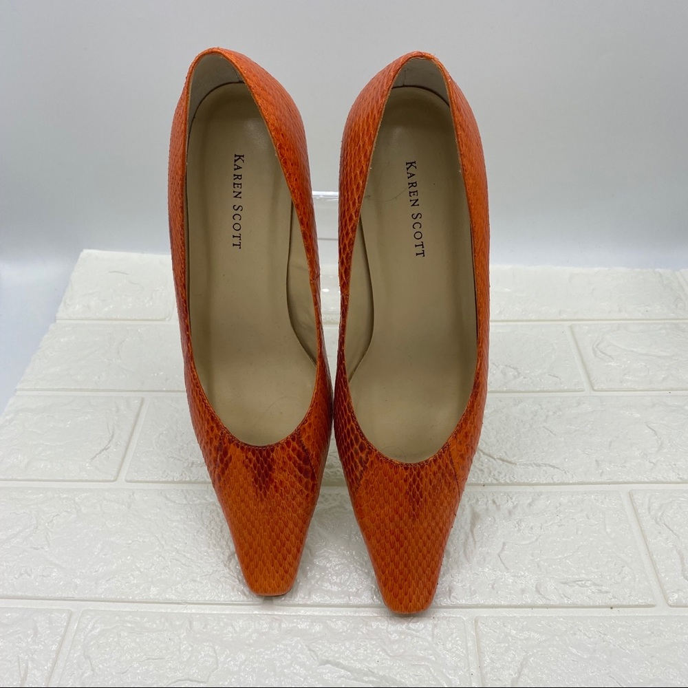 Karen Scott crocodile pattern - Pumpkin color